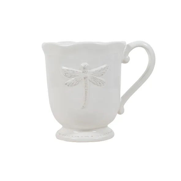 Dragonfly Mug - White