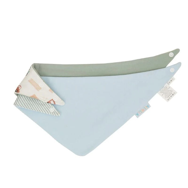 Bandana Bibs 2pk - Blue Trucks