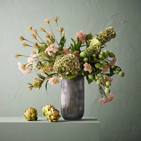 Hydrangea Cone Spray - Green Purple