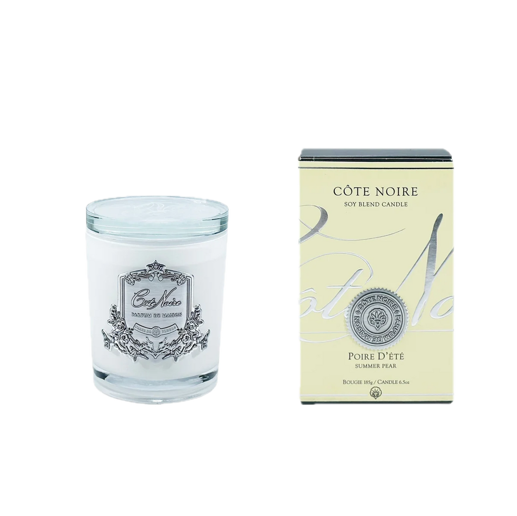 Silver Badge Candle 450g - Summer Pear