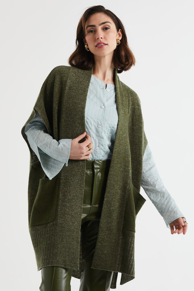 Two-Tone Jacket - Olive