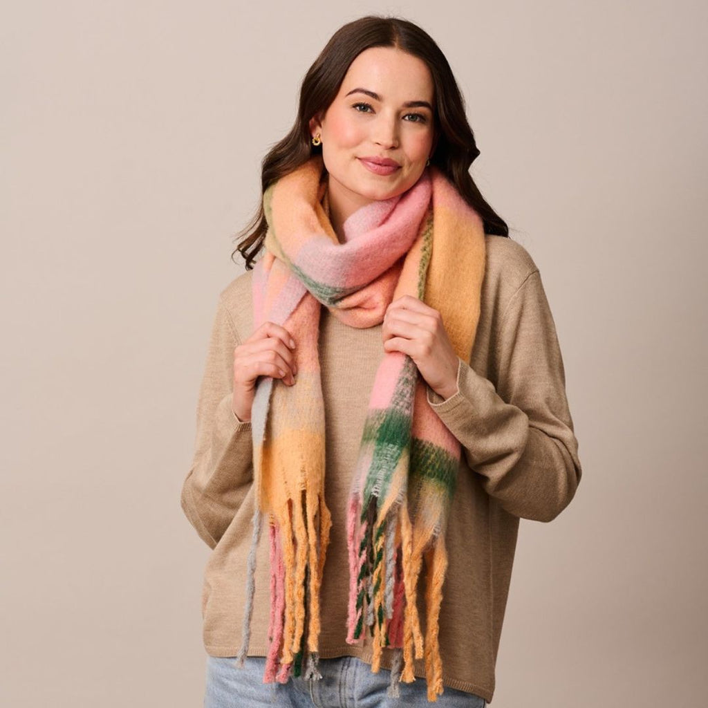 Les Arcs Scarf - Pink/Orange