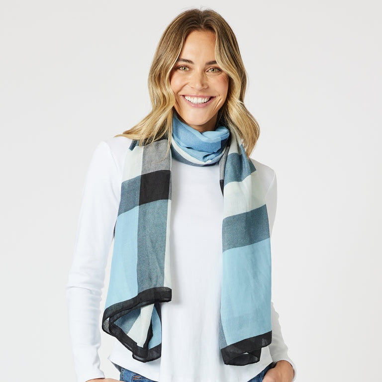 London Scarf - Blue/Multi