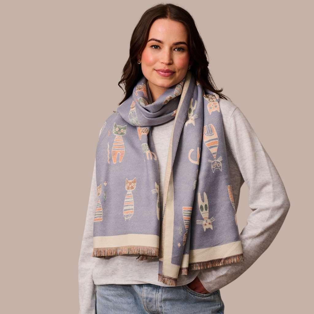 Aristocats Scarf - Grey