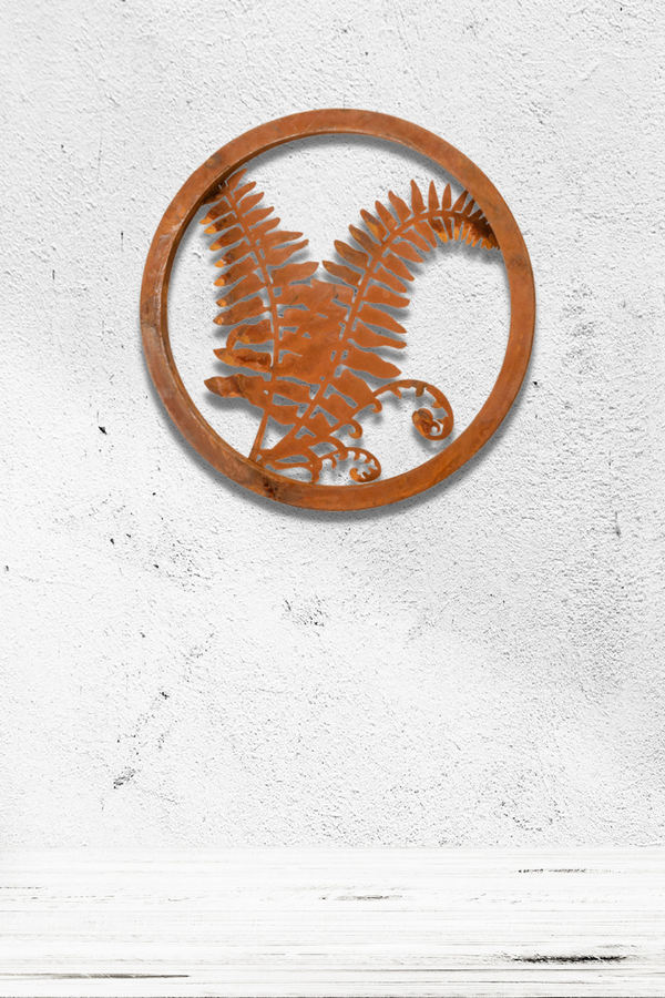Wall Art Fern Corten Large