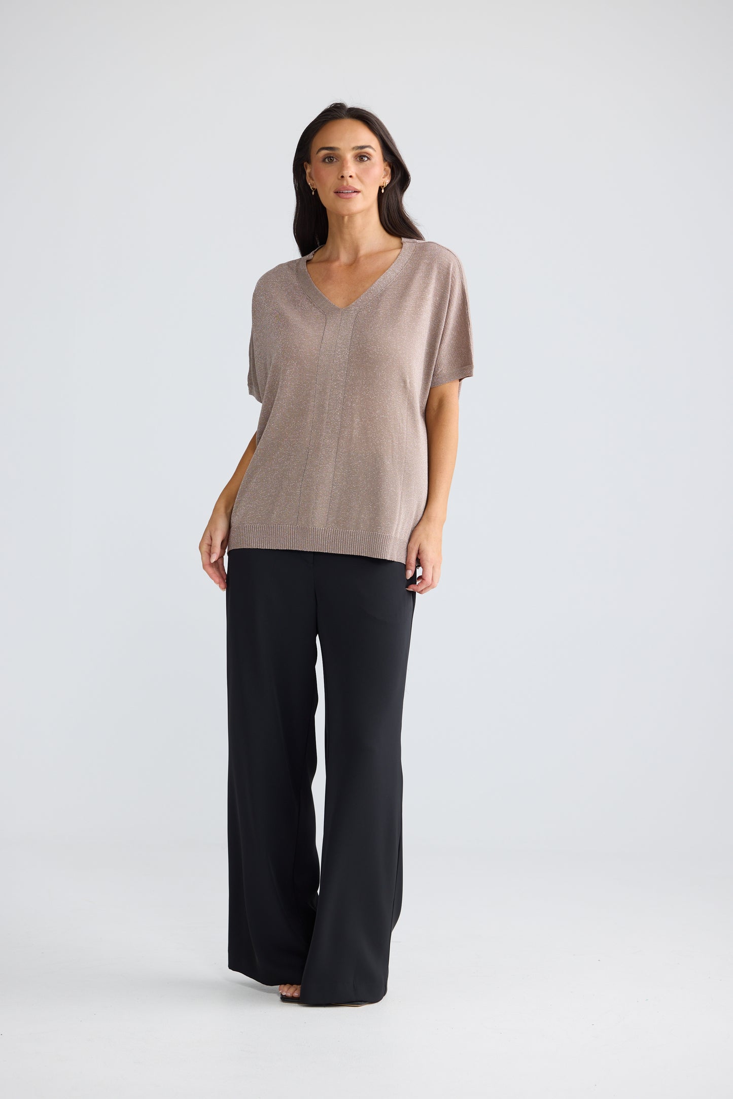 Jessamy Top - Champagne With Silver