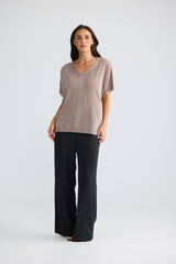 Jessamy Top - Champagne With Silver
