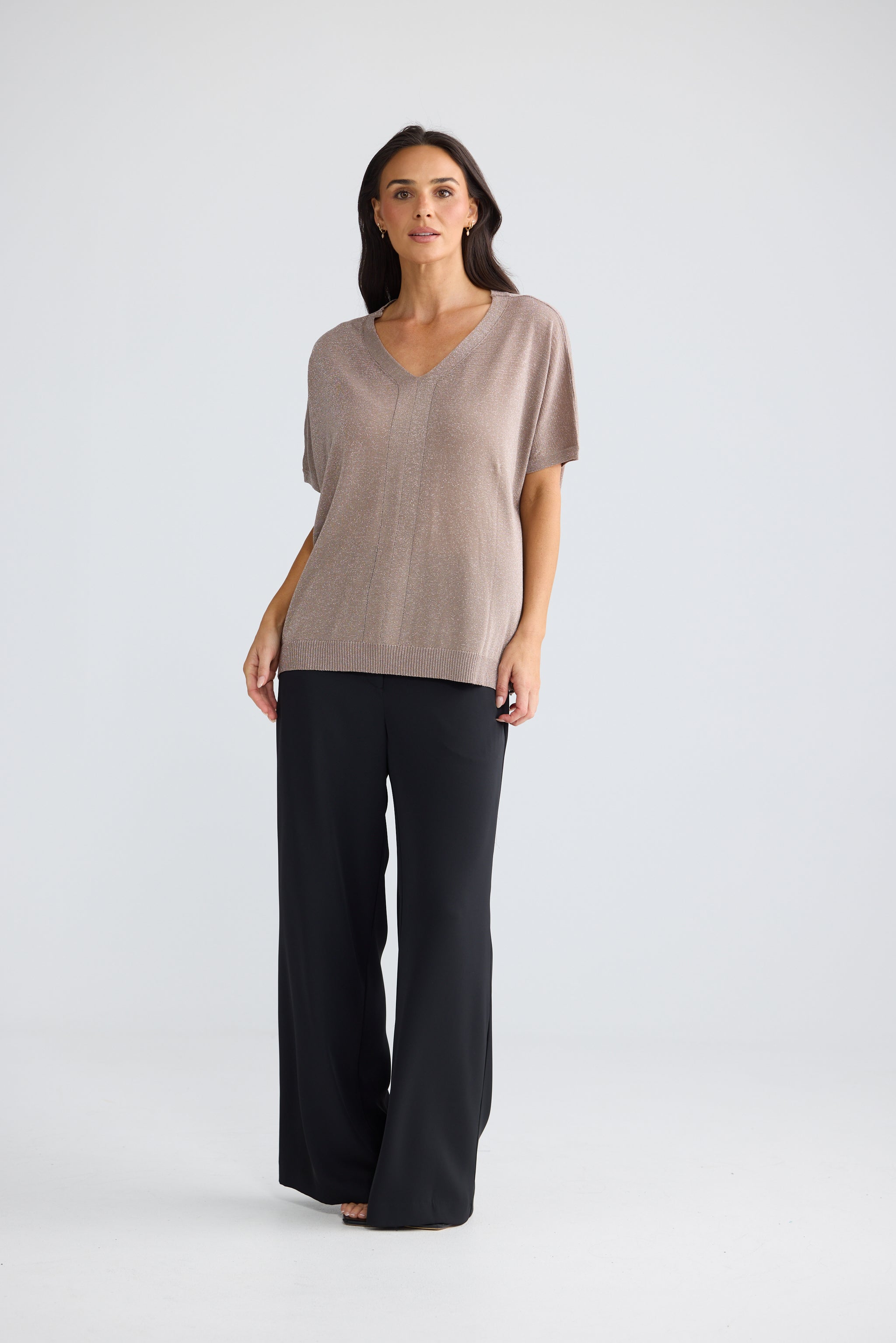 Jessamy Top - Champagne With Silver