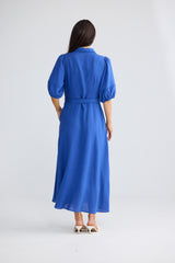 Brynn Midi Dress - Cobalt