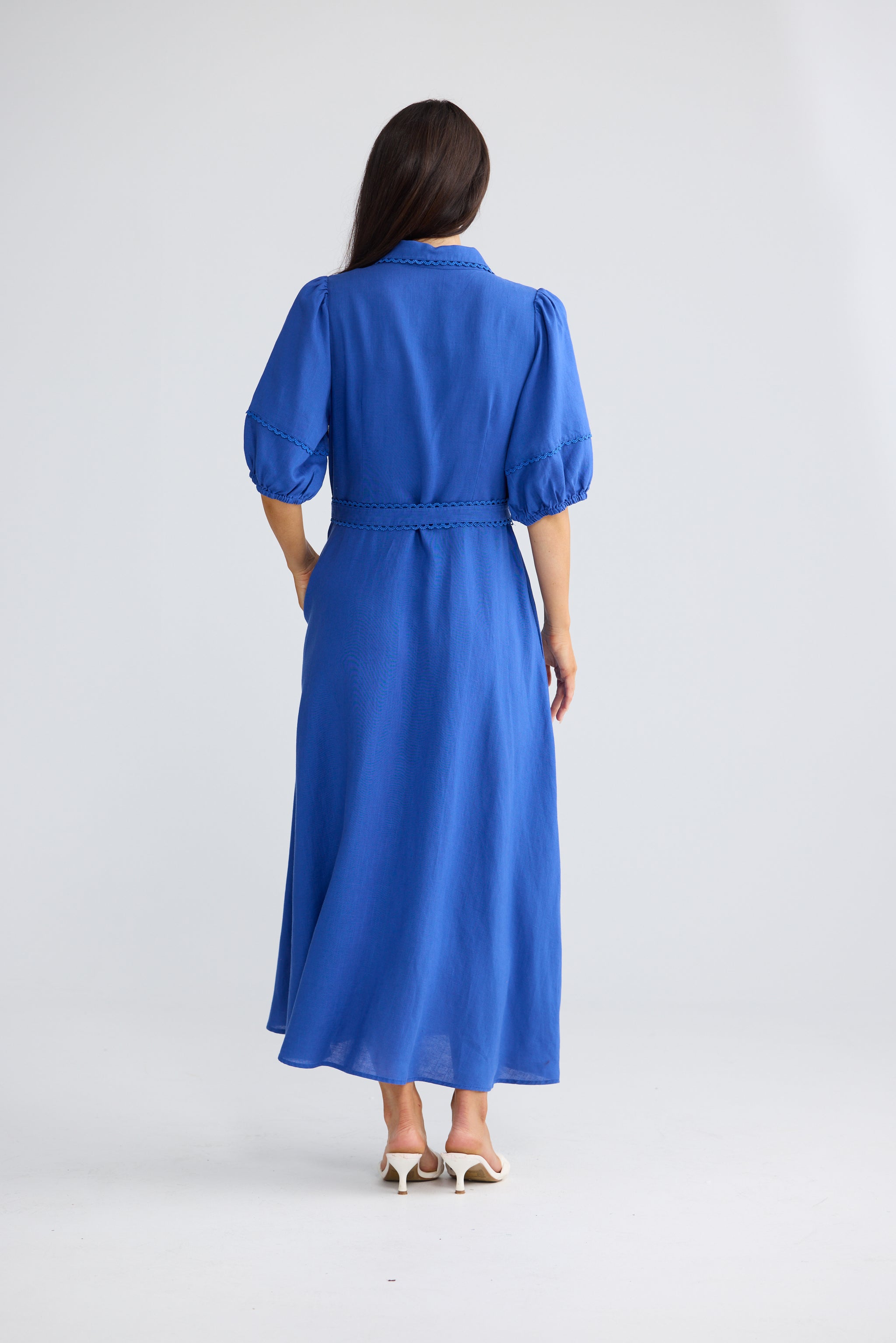 Brynn Midi Dress - Cobalt