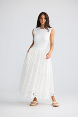 Daphne Dress - White