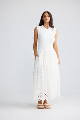Daphne Dress - White