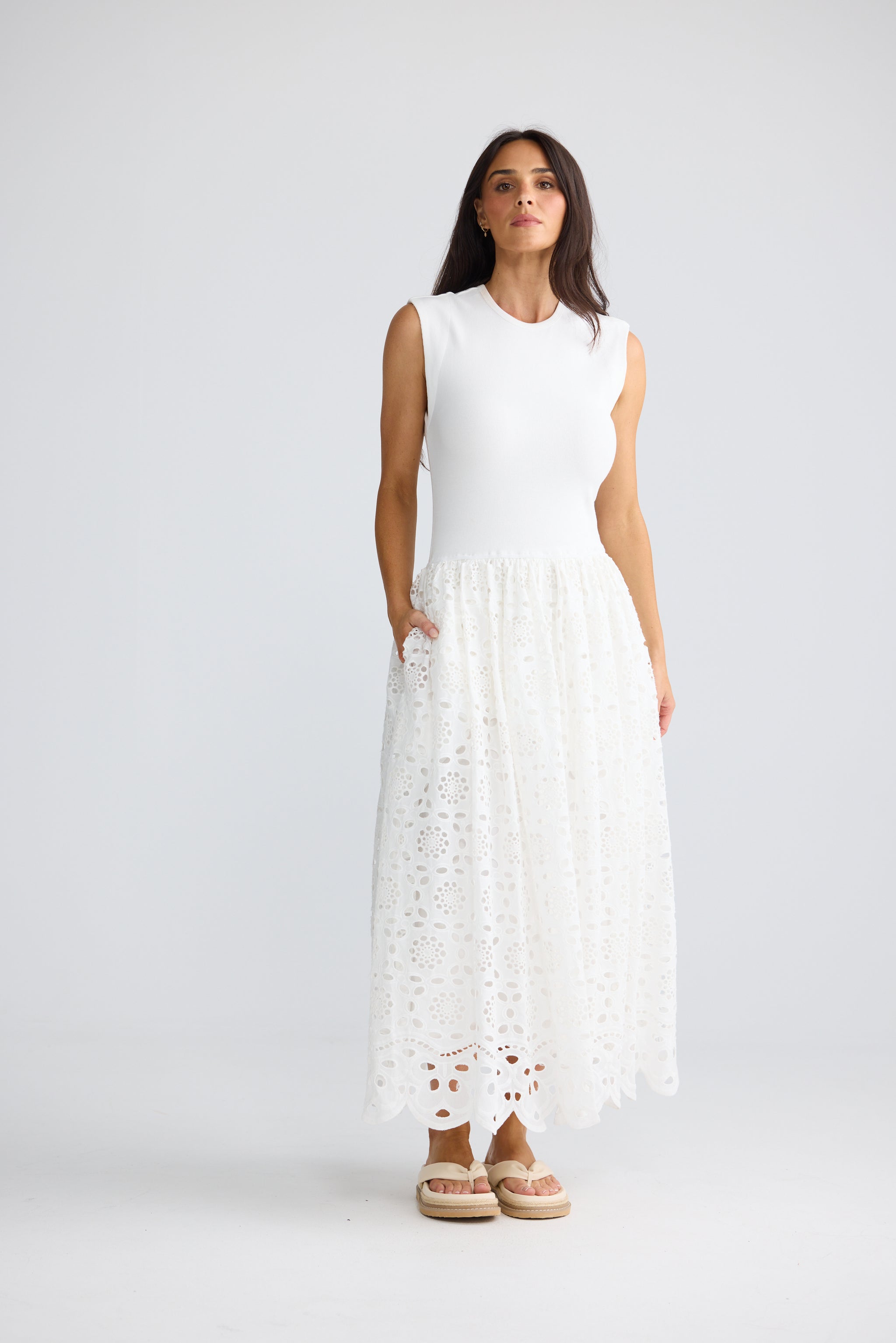 Daphne Dress - White