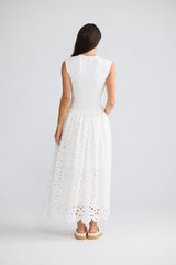 Daphne Dress - White