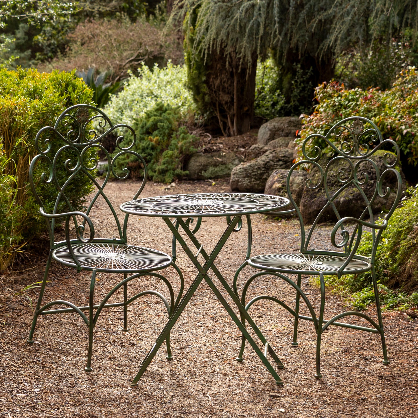 Florentine Three Piece Setting - Vintage Green