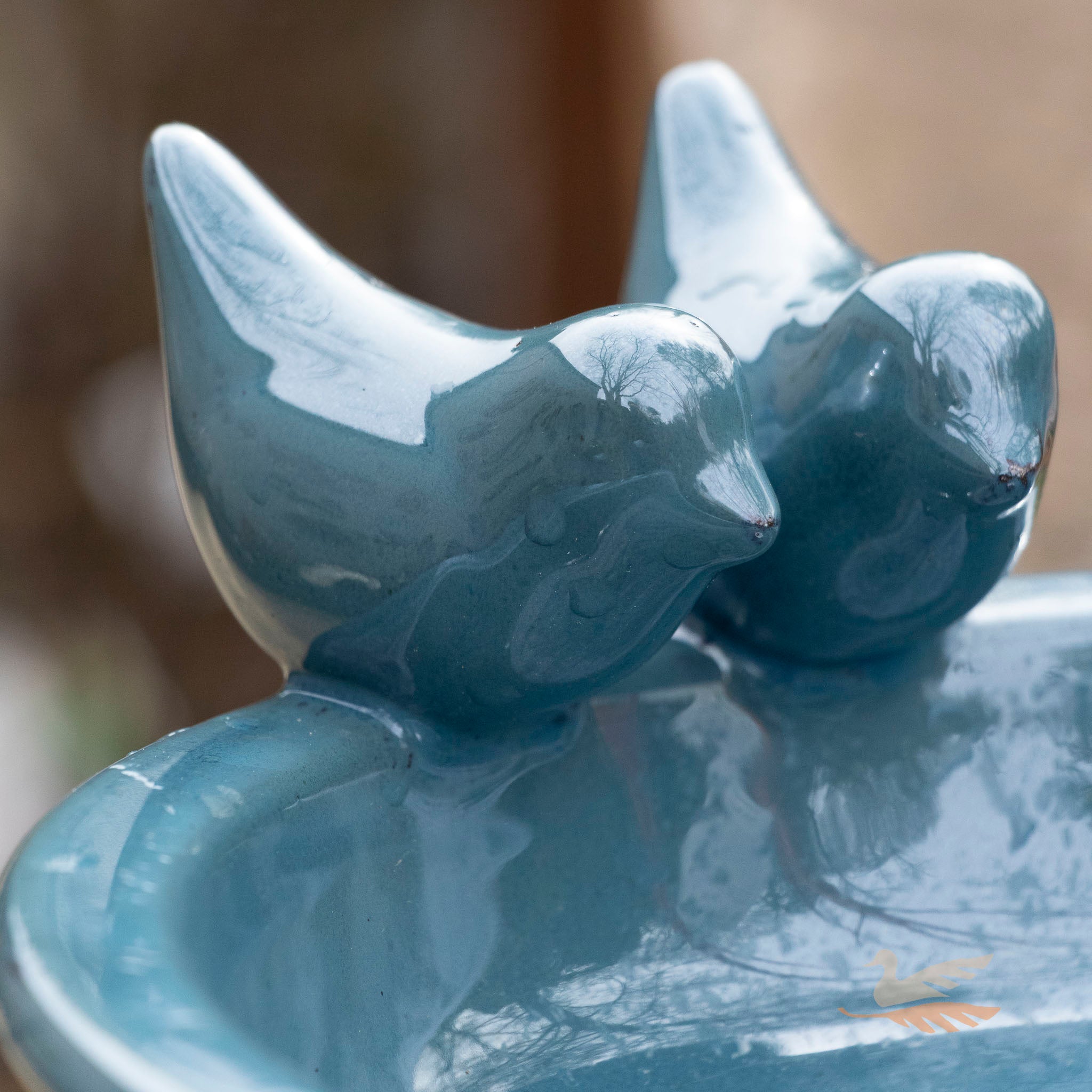 Bird Feeder Round - Petrol Blue