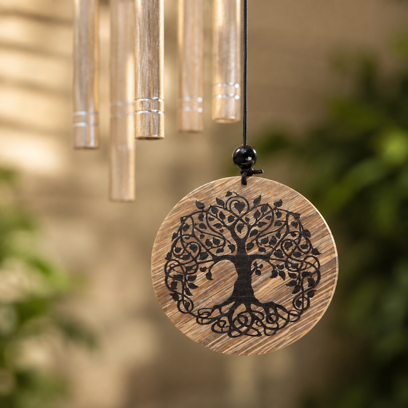 5 Tube Wind Chime - Tree Of Life