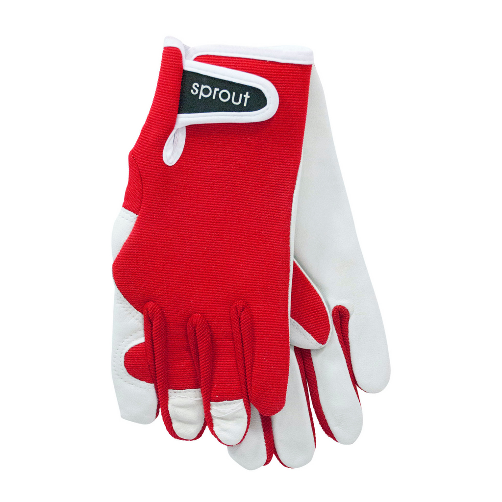 Sprout Goatskin Gloves - Red