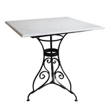 Paris Table Square Marble Top 75x79cm