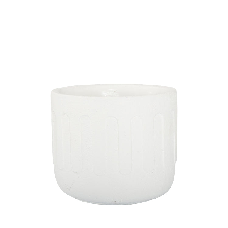 Kasbah Planter White 18x15.5cm