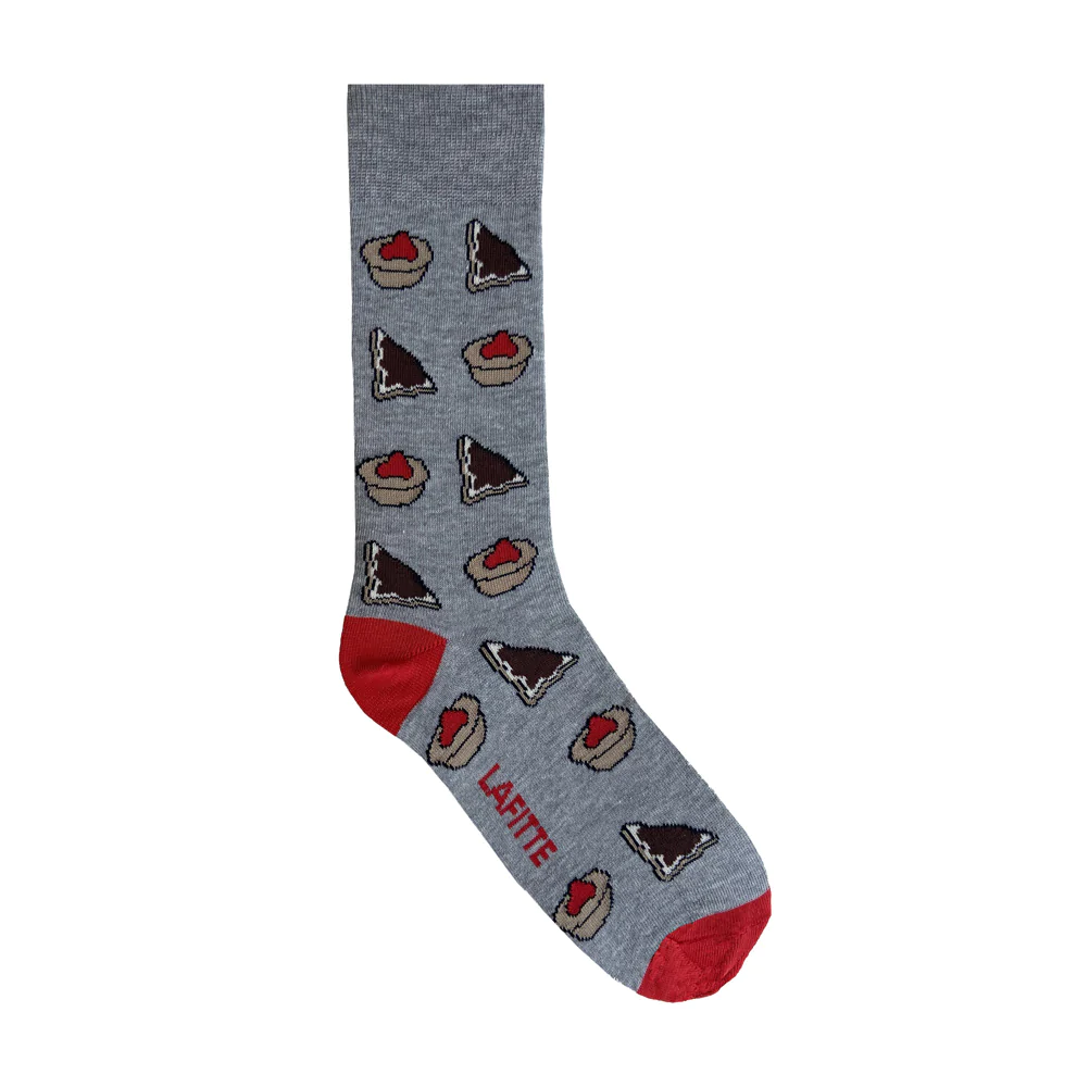 Vegemite & Pies Socks - Grey