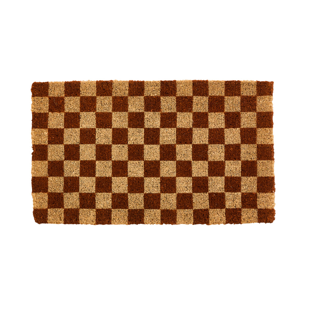 Doormat - Checkers Tan