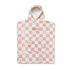 Hooded Towel - Checkered Blush