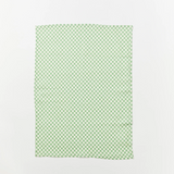 Tiny Checkers Sage - Teatowel