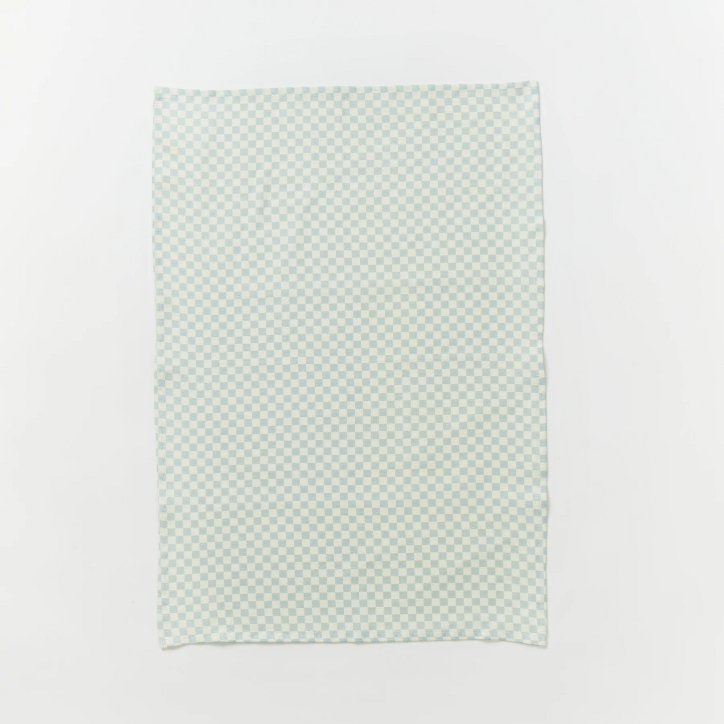 Tiny Checkers Powder Blue - Teatowel