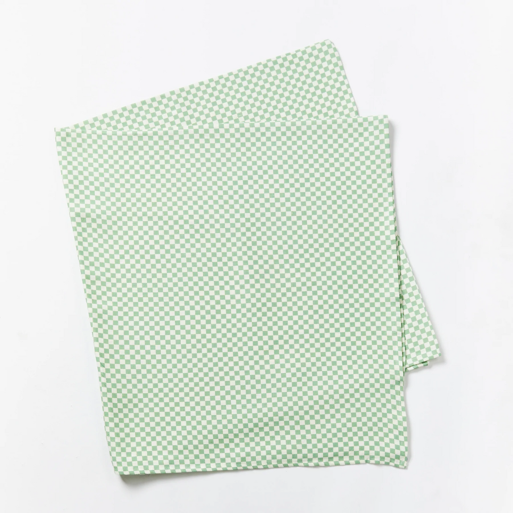 Tiny Checkers Sage - Tablecloth 250x145cm