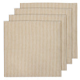 Pinstripe Napkin 4Pk - Toffee