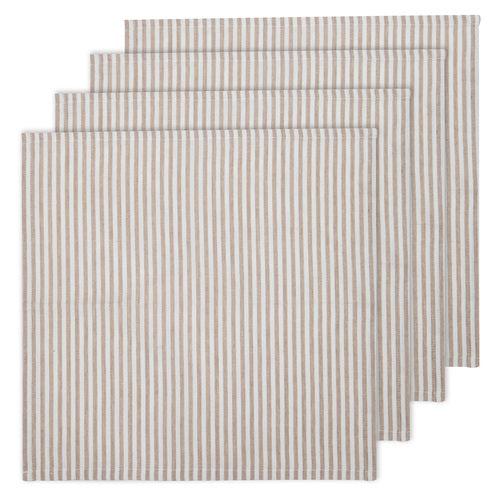 Pinstripe Napkin 4Pk - Rose