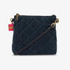 Alexis Crossbody Bag - Quilted Navy Suede