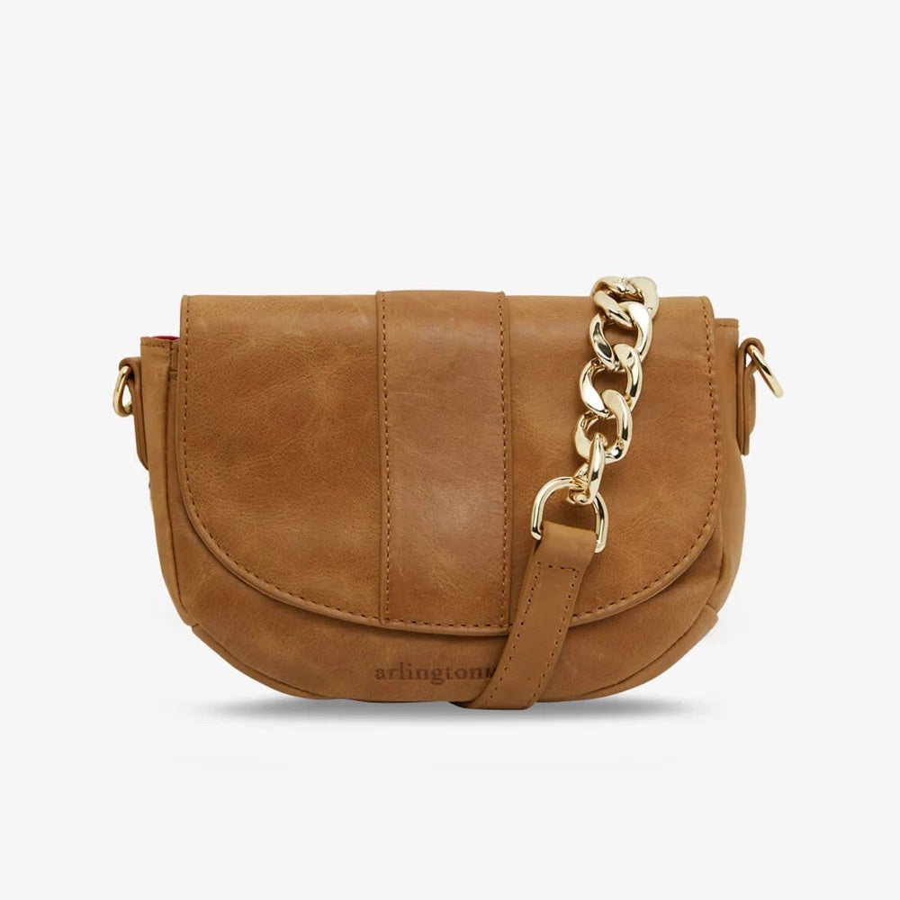 Zara Saddle Bag Mini - Vintage Tan