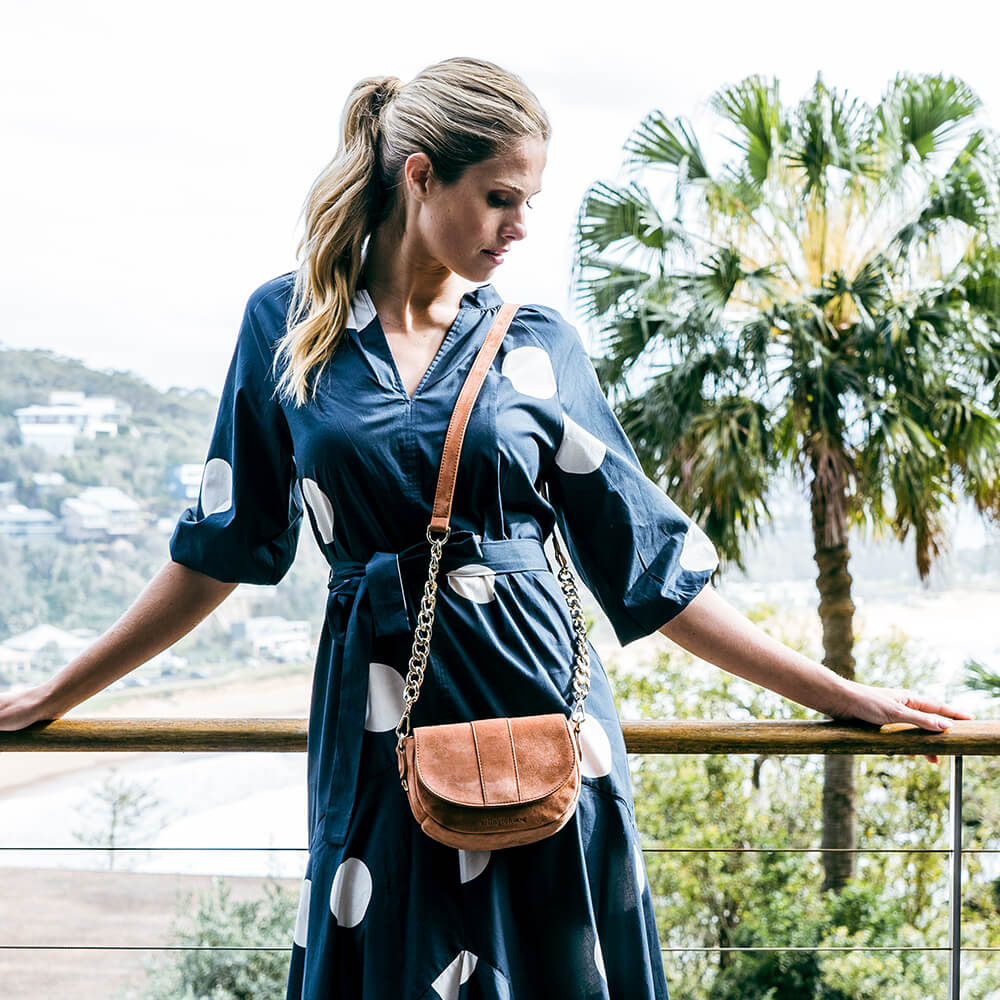 Zara Saddle Bag Mini - Vintage Tan