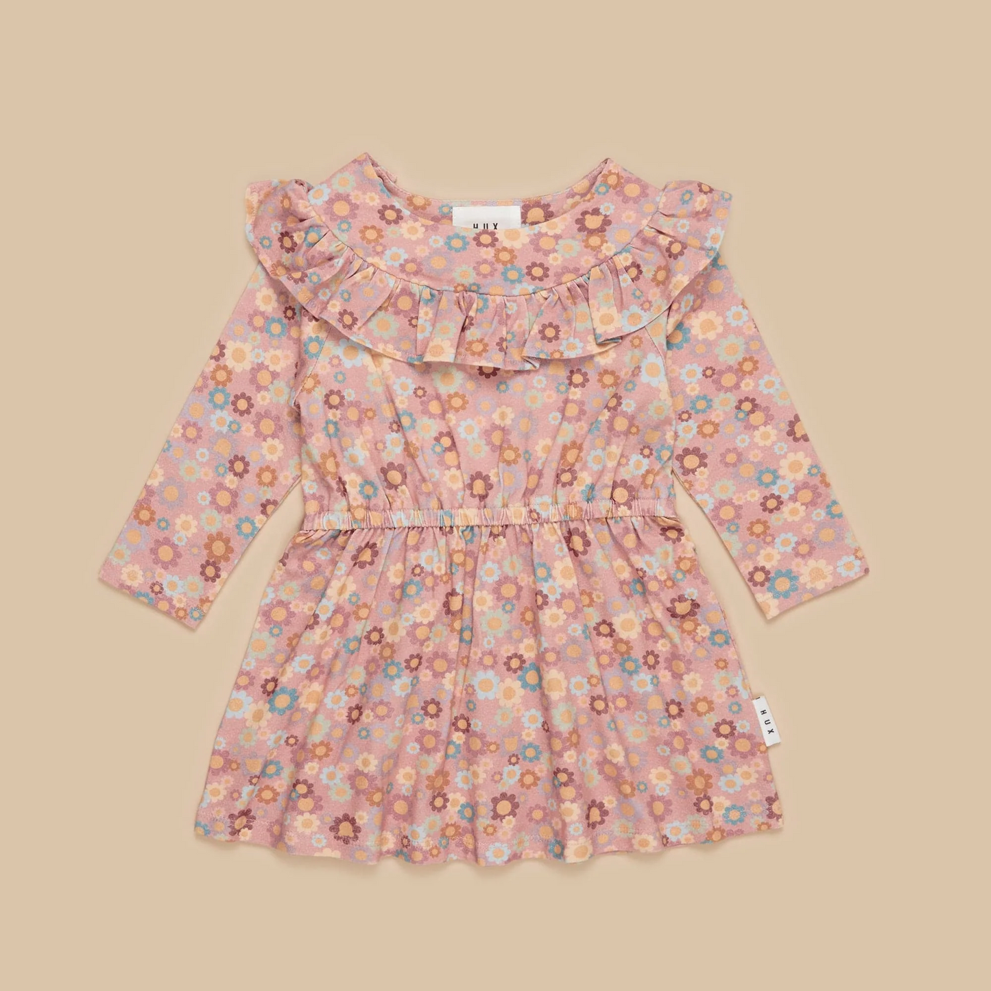 Rainbow Flower Bear Frill Dress -