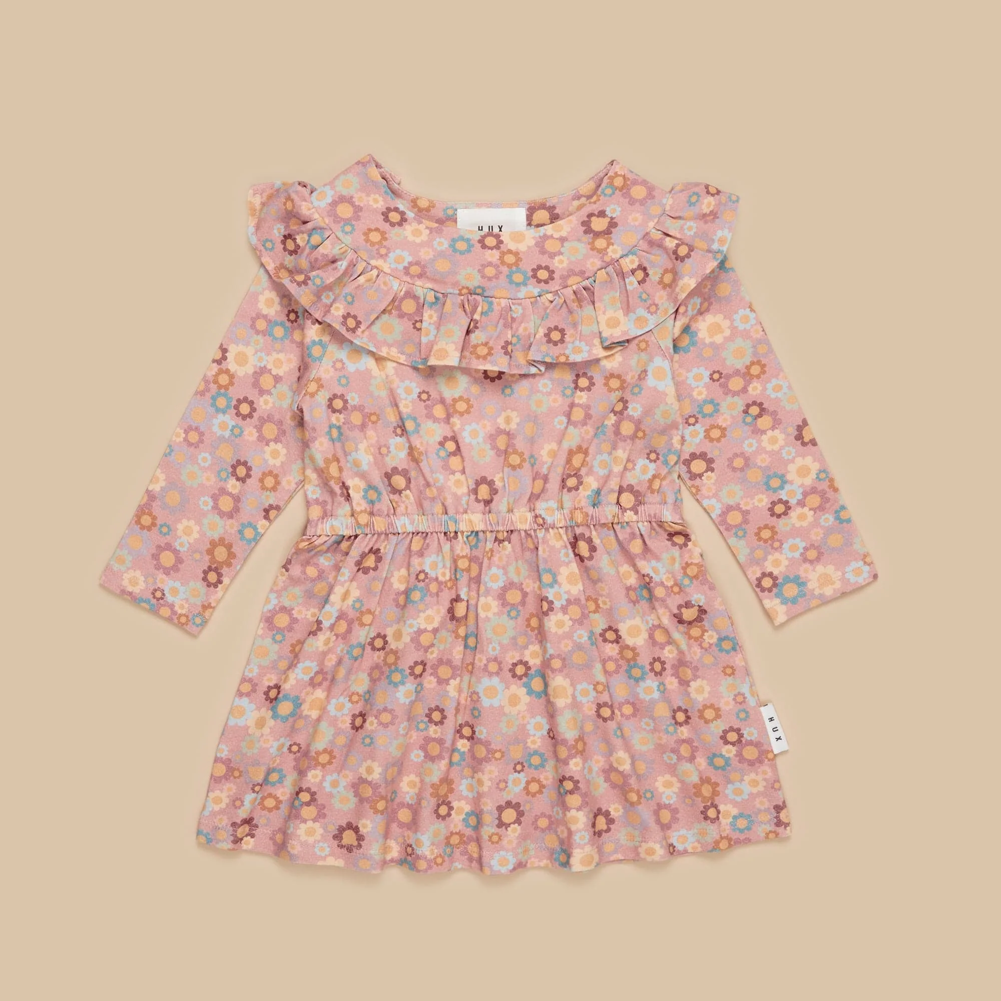 Rainbow Flower Bear Frill Dress -