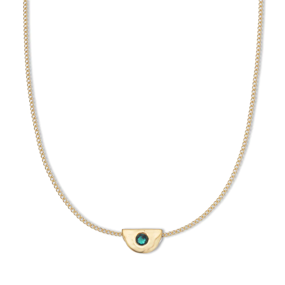 Birthstone Necklace - May Emerald