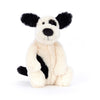 Bashful Puppy - Black & Cream Small