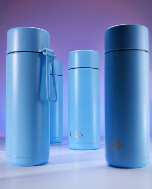 Ceramic Reusable Bottle - Sky Blue 20oz