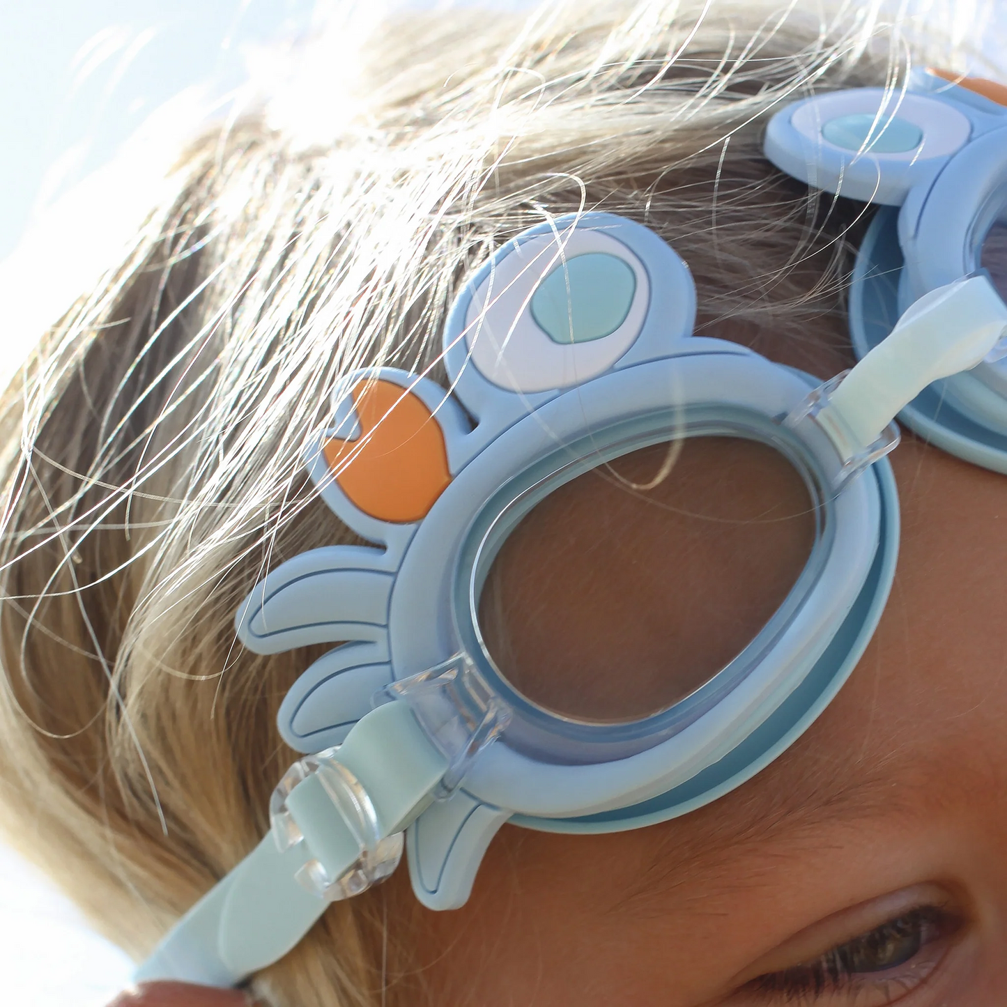 Mini Swim Goggles - Sonny The Sea Creature Blue