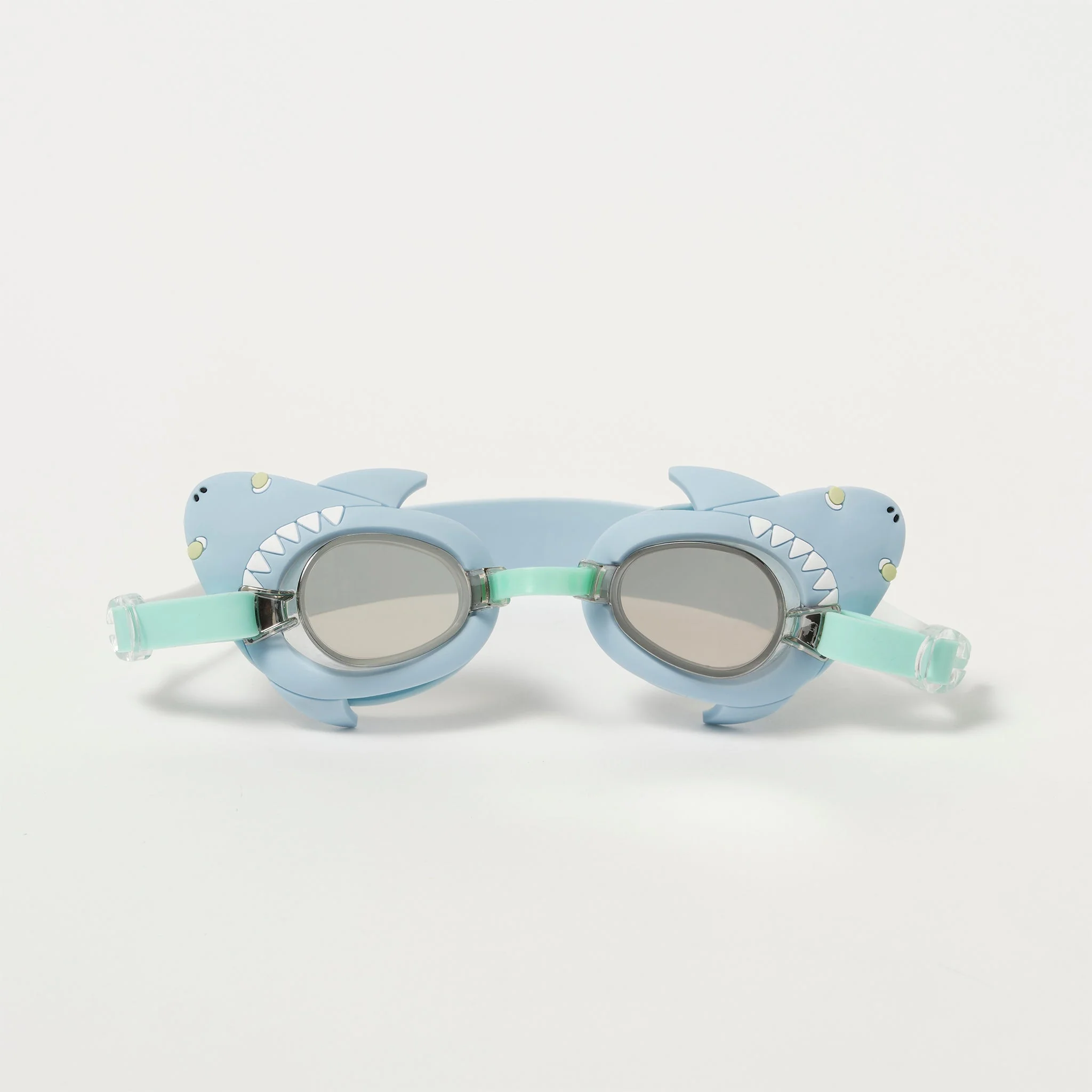 Mini Swim Goggles - Salty The Shark Aqua