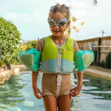 Mini Swim Goggles - Salty The Shark Aqua
