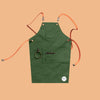 We The Wild Gardening Apron Green