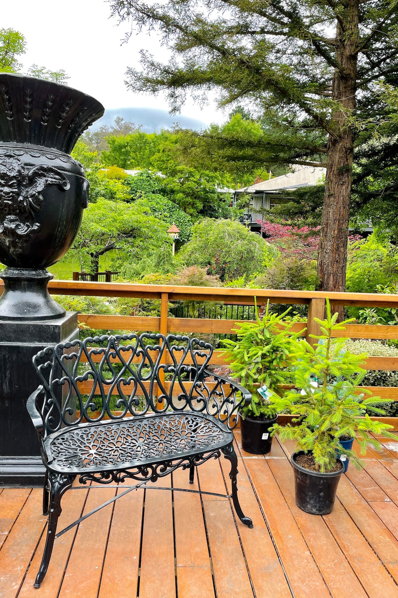 Scroll Lovers Seat Double - Black