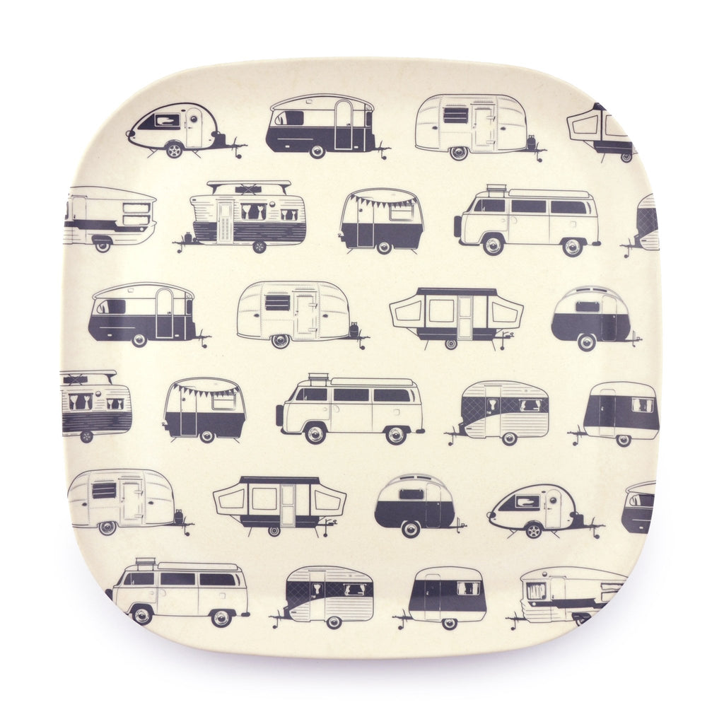 Grey Caravans - Plate 26cm
